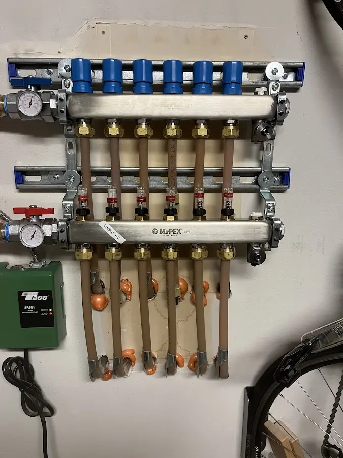 Plumber performing Gas Leak Detection at a residential property in Dixon